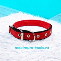 Ошейник для собак нейлон+кожзам 3, 55 см оптом