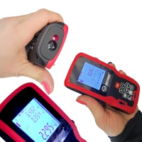 рулетка лазерная (дальномер) 60 м, аккумулятор, красный луч, «maximum» mx 12868 оптом